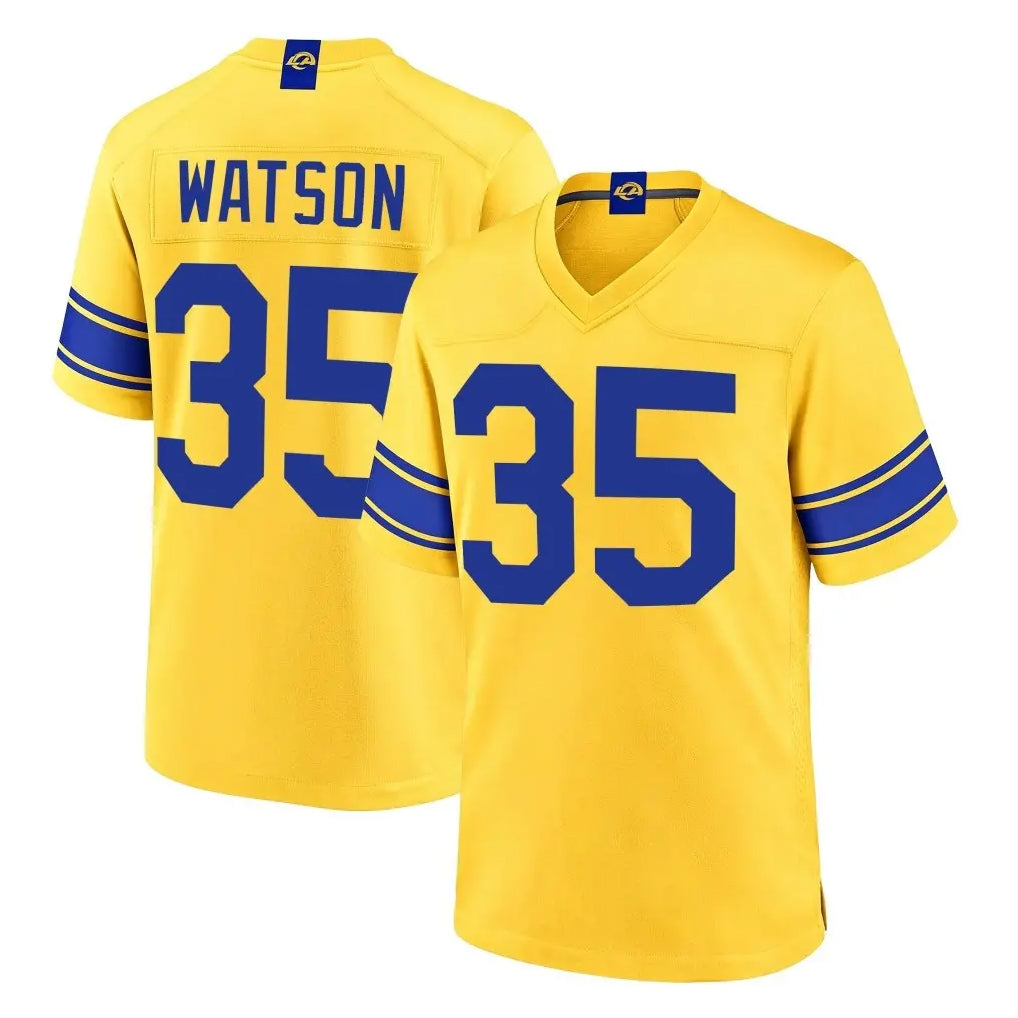 LA.Rams #35 Jaylen Watson Player Gold Classic Sol Home Game Mdoa Stitched Jerseys