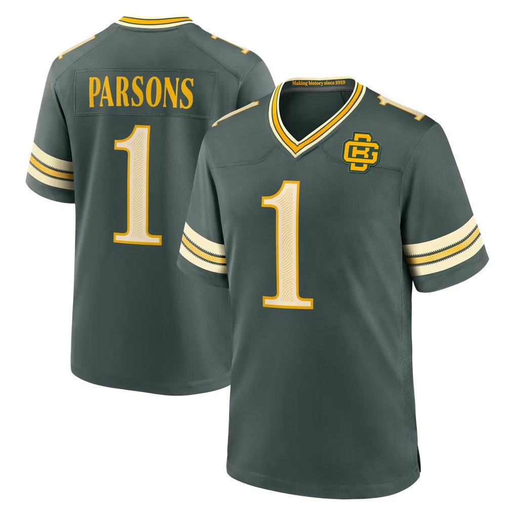 GB.Packers #1 Micah Parsons Player Green 2026 Rivalries Collection Home Game Mdoa Stitched Jerseys