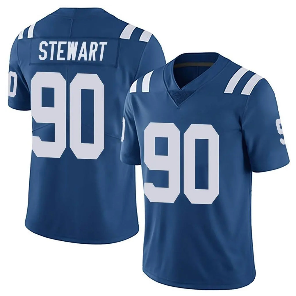 IN.Colts #90 Grover Stewart Player Royal Limited Vapor Untouchable Home Game Mdoa Stitched Jerseys