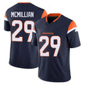 D.Broncos #29 Ja'Quan McMillian Player Navy Limited Vapor F.U.S.E. Home Game Mdoa Stitched Jerseys