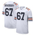 C.Bears #67 Garrett Bradbury Player White Classic Home Game Mdoa Stitched Jerseys