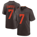 C.Browns #7 Tyson Campbell Player Brown Alternate Home Game Mdoa Stitched Jerseys