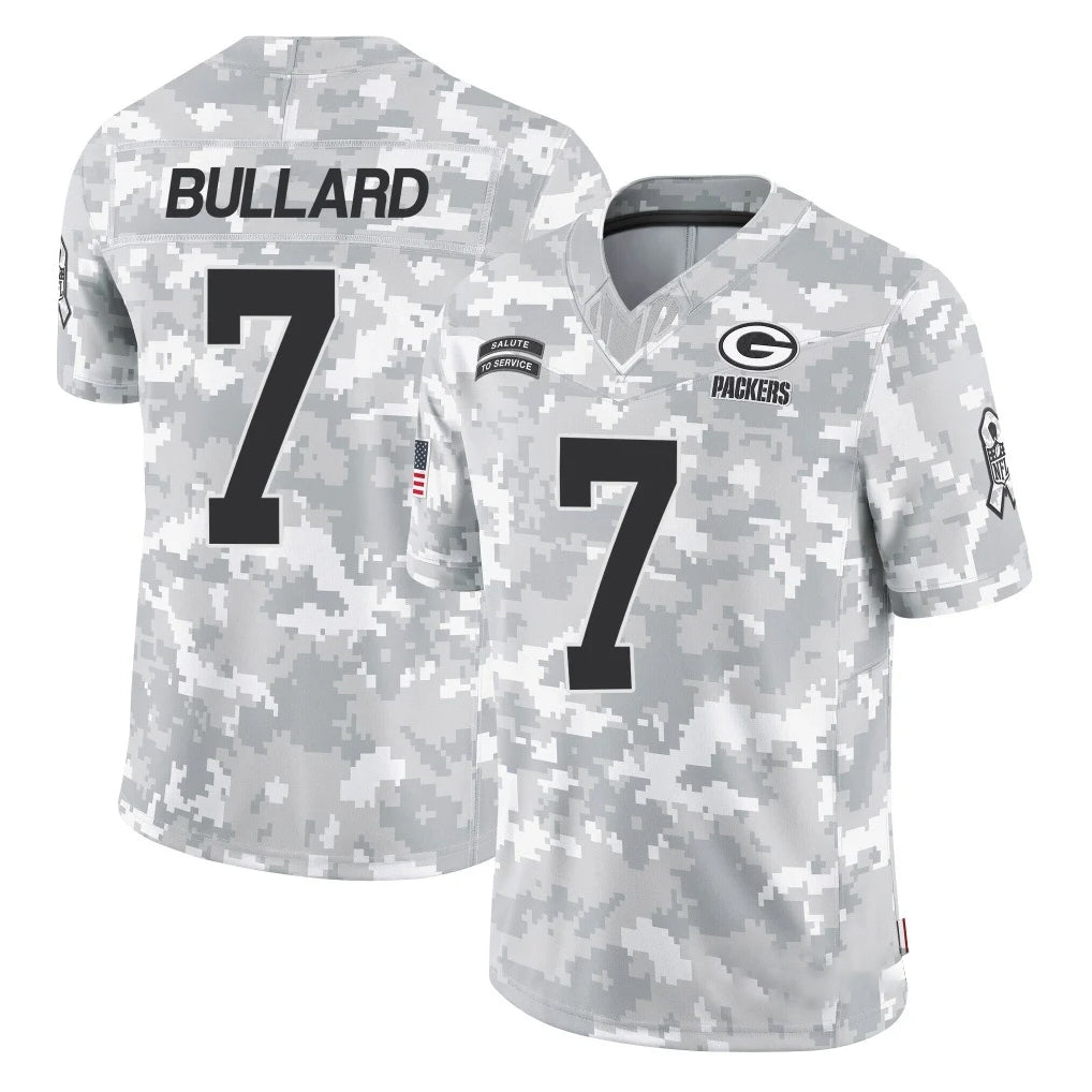 GB.Packers #7 Javon Bullard Player Arctic Camo Salute To Service Limited Mdoa Stitched Jerseys