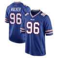B.Bills #96 Deone Walker Player Royal Home Game Mdoa Stitched Jerseys