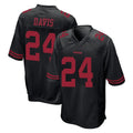 SF.49ers #24 Ashtyn Davis Player Black Alternate Home Game Mdoa Stitched Jerseys