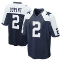 D.Cowboys #2 Cobie Durant Player Navy-White Alternate Home Game Mdoa Stitched Jerseys