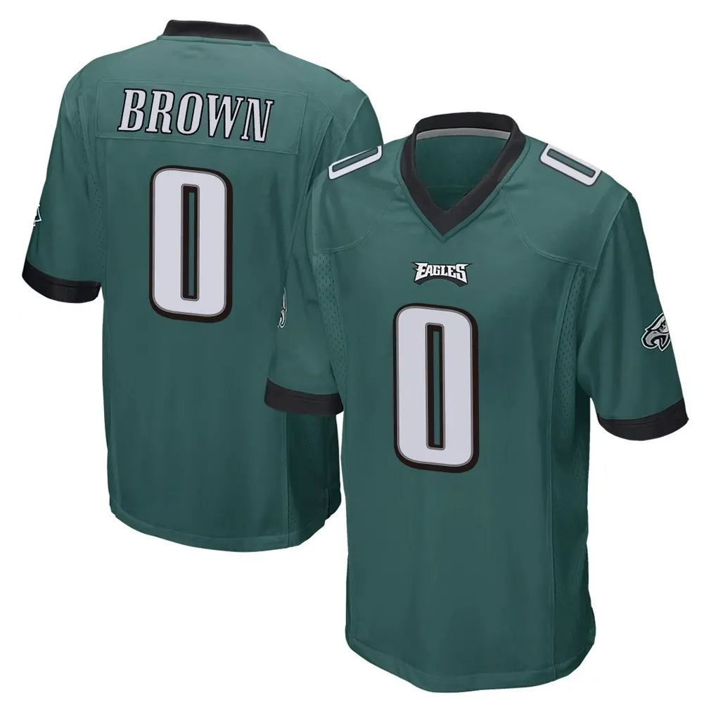 P.Eagles #0 Hollywood Brown Player Team Color Green Home Game Mdoa Stitched Jerseys