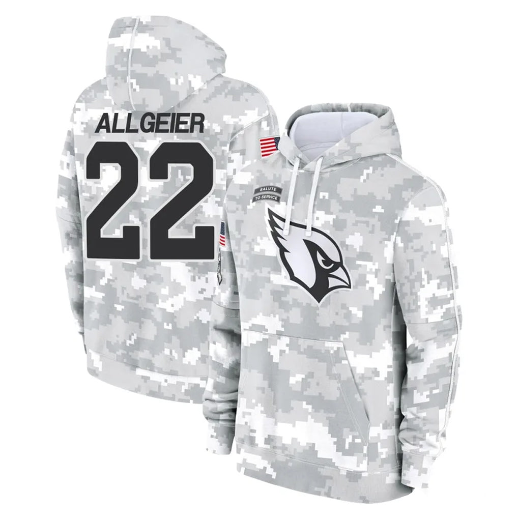 A.Cardinals #22 Tyler Allgeier Player Arctic Camo Limited Salute to Service Pullover Hoodies Game Mdoa Stitched Jerseys