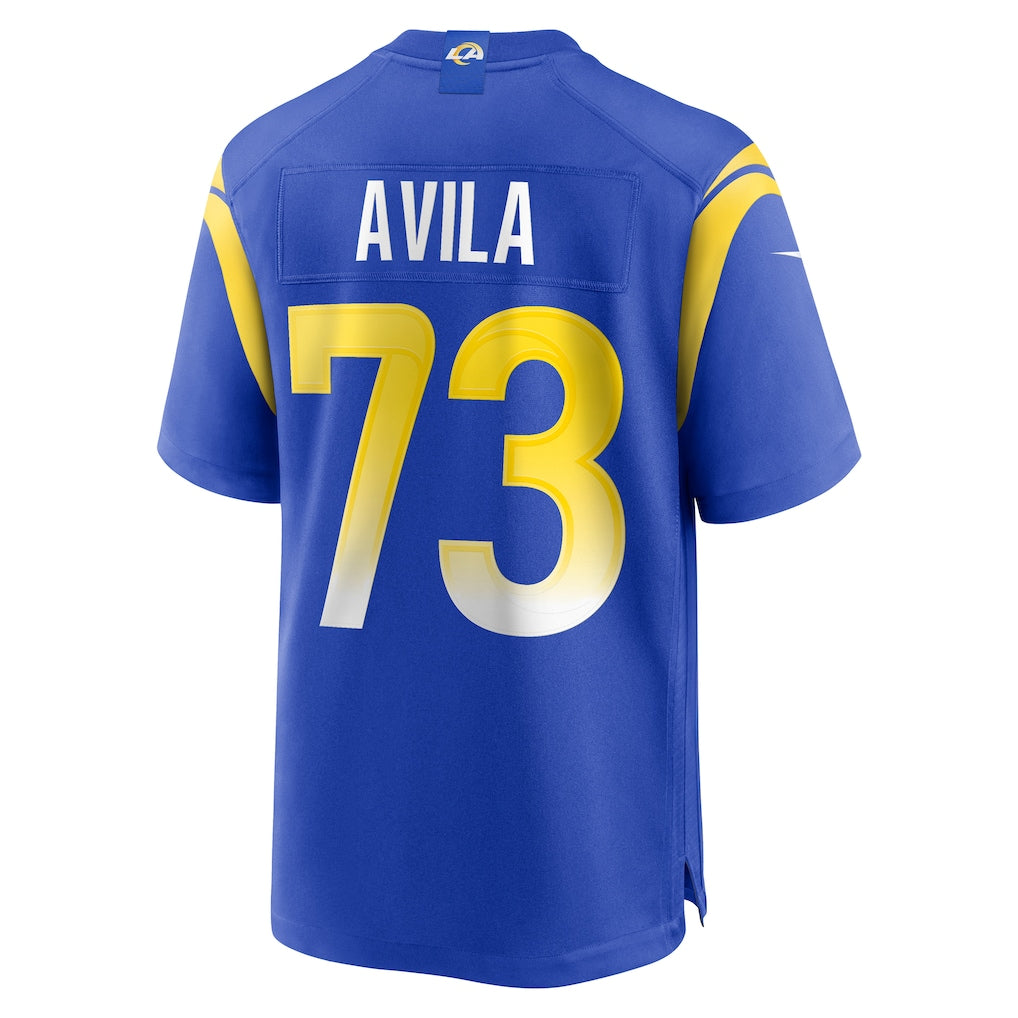 Mdoa LA.Rams #73 Steve Avila Royal Home Game Jersey