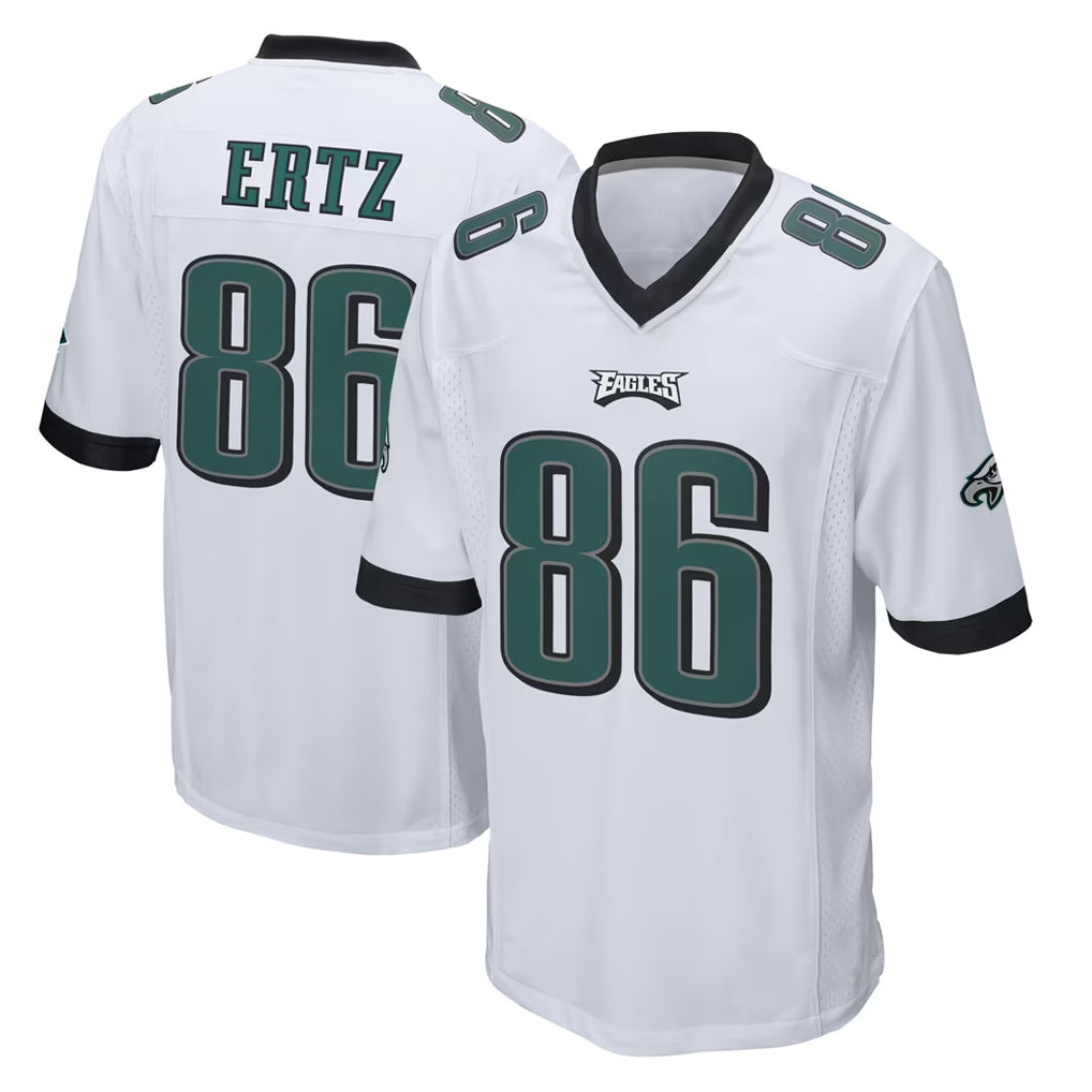 P.Eagles #86 Zach Ertz Player White Home Game Mdoa Stitched Jerseys