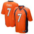 D.Broncos #7 John Elway Player Orange Game Mdoa Stitched Jerseys