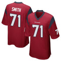 H.Texans #71 Braden Smith Player Red Home Game Mdoa Stitched Jerseys