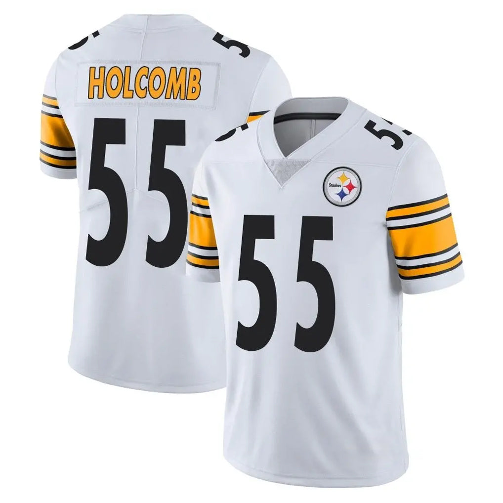 P.Steelers #55 Cole Holcomb Player White Limited Vapor Untouchable Home Game Mdoa Stitched Jerseys