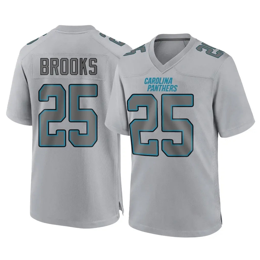 C.Panthers #25 Jonathon Brooks Player Gray Atmosphere Fashion Game Mdoa Stitched Jerseys