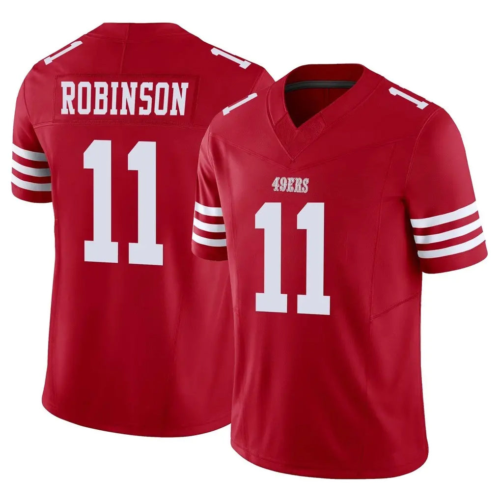 SF.49ers #11 Demarcus Robinson Player Red Limited Vapor F.U.S.E. Home Game Mdoa Stitched Jerseys