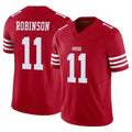SF.49ers #11 Demarcus Robinson Player Red Limited Vapor F.U.S.E. Home Game Mdoa Stitched Jerseys