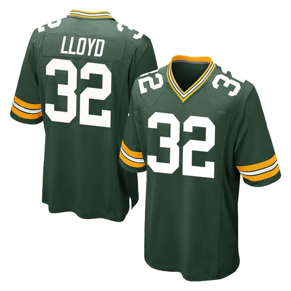 GB.Packers #32 MarShawn Lloyd Player Green Home Game Mdoa Stitched Jerseys