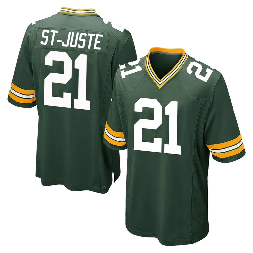 GB.Packers #21 Benjamin St-Juste Player Green Home Game Mdoa Stitched Jerseys