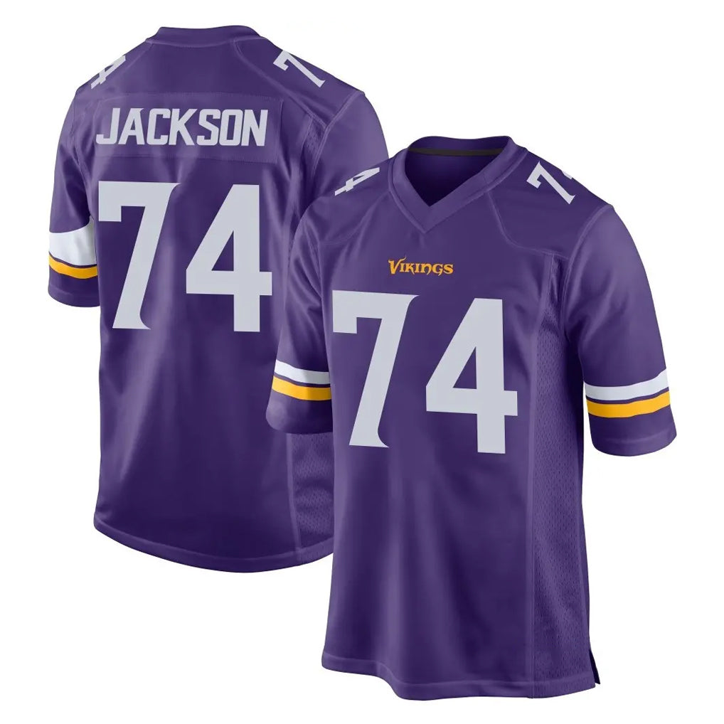 MN.Vikings #74 Donovan Jackson Player Purple Home Game Mdoa Stitched Jerseys