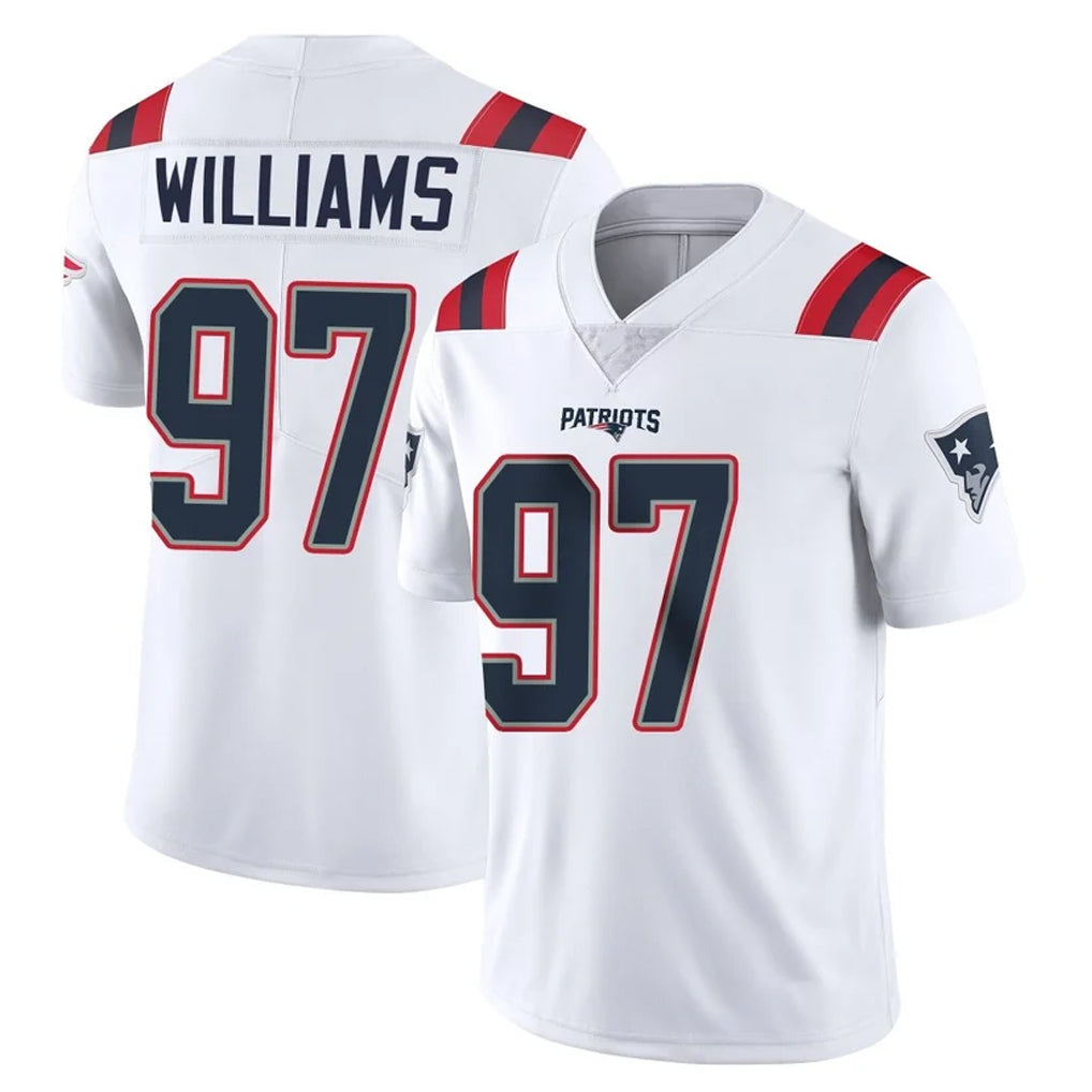NE.Patriots #97 Milton Williams Player White Vapor Untouchable Home Game Mdoa Stitched Jerseys