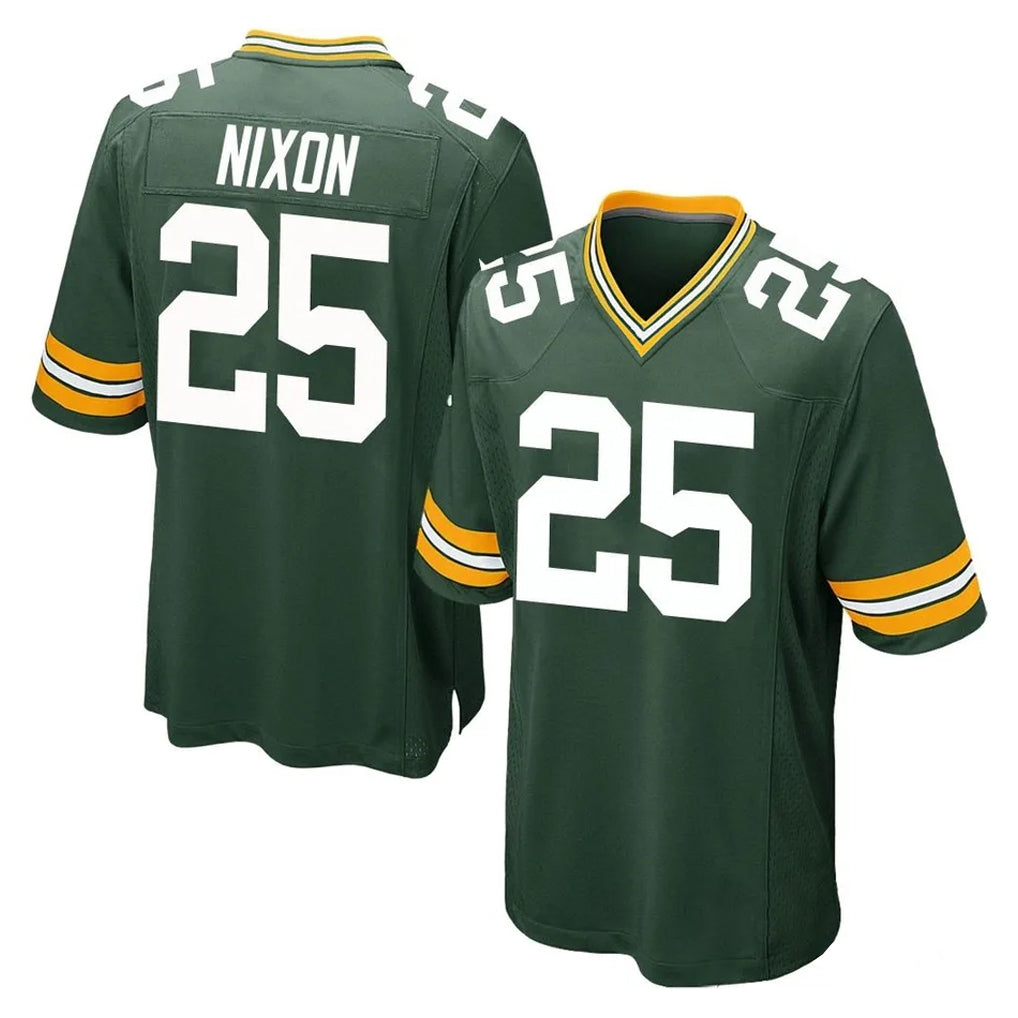 GB.Packers #25 Keisean Nixon Player Green Home Game Mdoa Stitched Jerseys