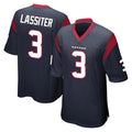 H.Texans #3 Kamari Lassiter Player Navy Home Game Mdoa Stitched Jerseys