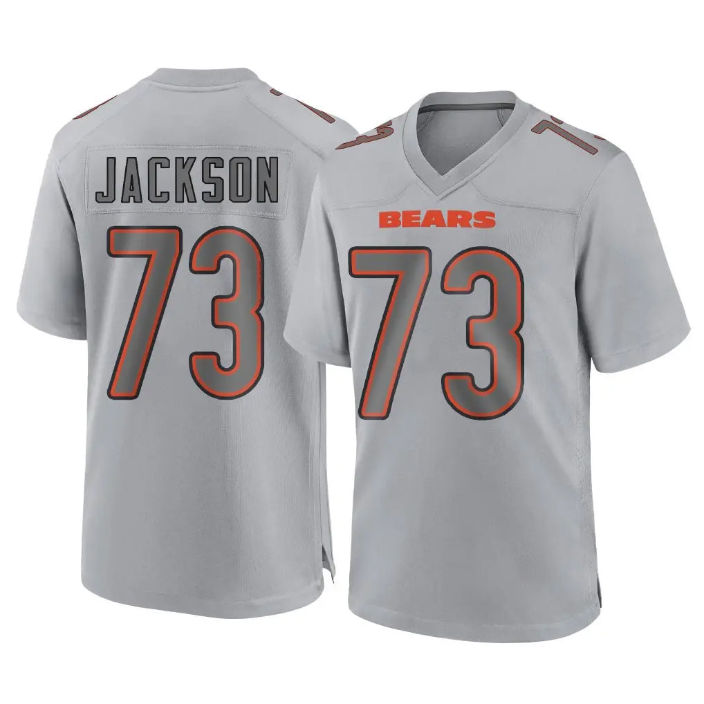 C.Bears #73 Jonah Jackson Player Gray Atmosphere Fashion Game Mdoa Stitched Jerseys