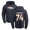 D.Broncos #74 Ben Powers Player Navy Pullover Hoodie Limited Mdoa Stitched Jerseys
