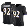 B.Ravens #92 Nnamdi Madubuike Player Black Vapor F.U.S.E. Limited Mdoa Stitched Jerseys
