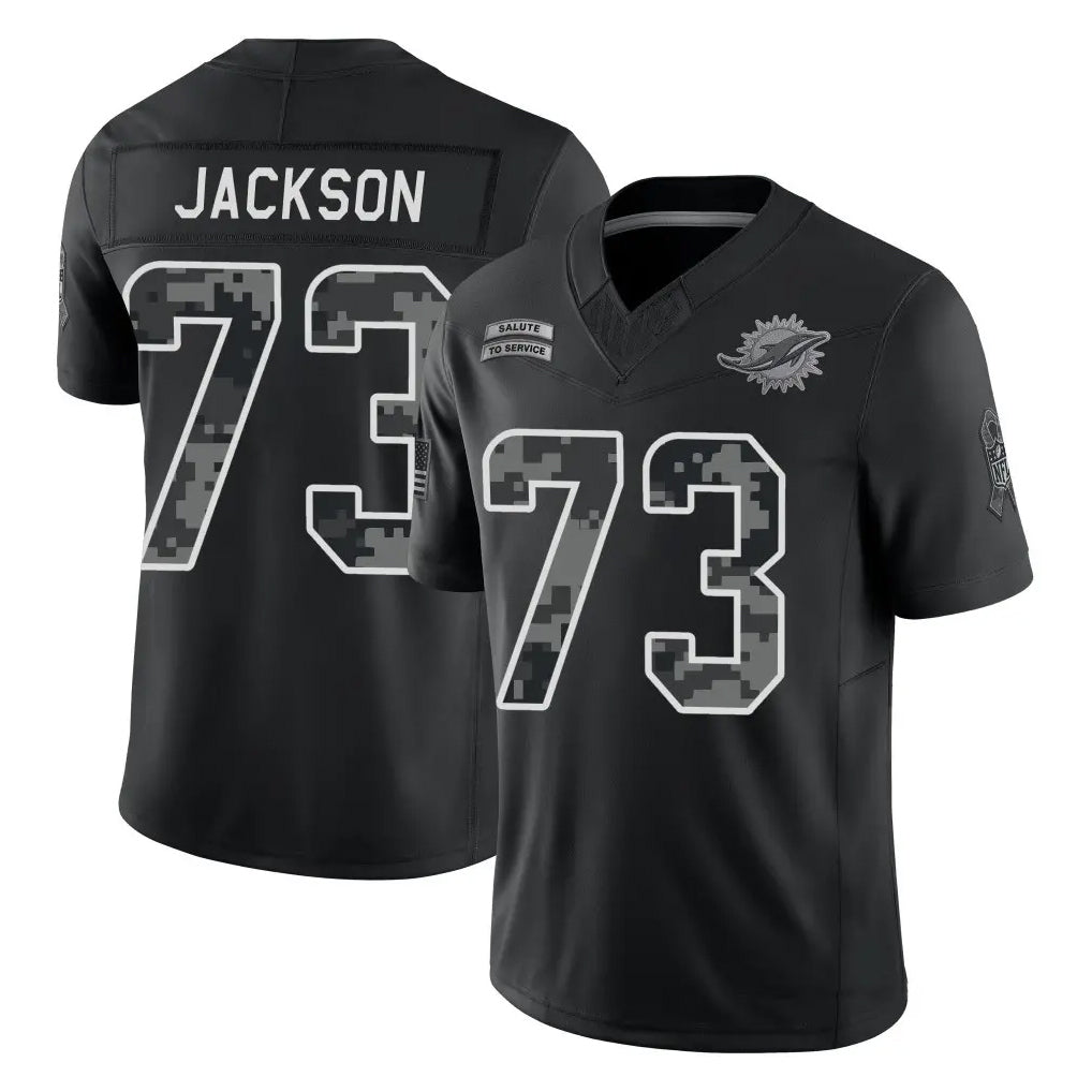 M.Dolphins #74 Kadyn Proctor Player Black Limited 2026 Salute to Service Home Game Mdoa Stitched Jerseys