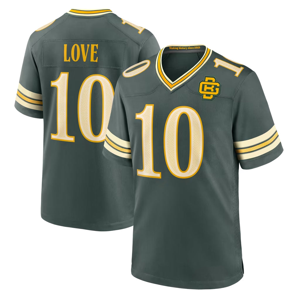GB.Packers #10 Jordan Love Player Green 2026 Rivalries Collection Home Game Mdoa Stitched Jerseys