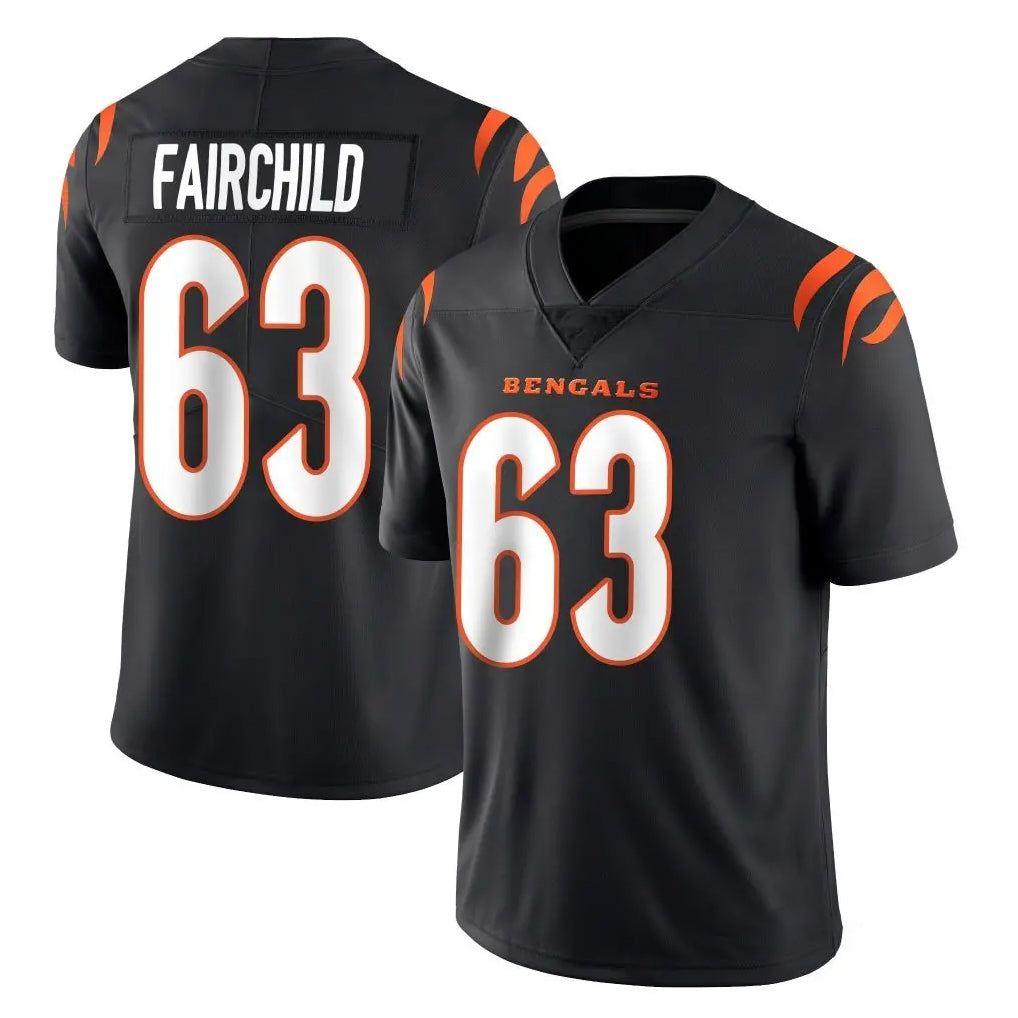 C.Bengals #63 Dylan Fairchild Player Black Vapor Untouchable Limited Home Game Mdoa Stitched Jerseys