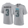 C.Panthers #3 Princely Umanmielen Player Gray Atmosphere Fashion Game Mdoa Stitched Jerseys