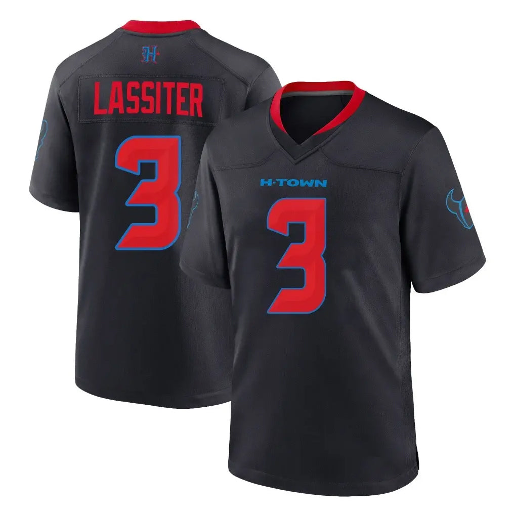 H.Texans #3 Kamari Lassiter Player Navy 2nd Alternate Home Game Mdoa Stitched Jerseys