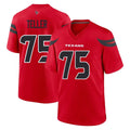H.Texans #75 Wyatt Teller Player Red Alternate Home Game Mdoa Stitched Jerseys