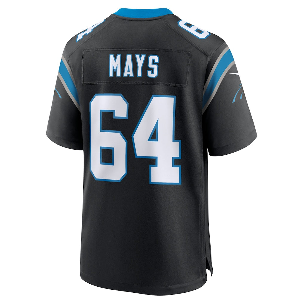 Mdoa C.Panthers #64 Cade Mays Black Team Game Jersey