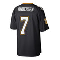 Mdoa NO.Saints #7 Morten Andersen Mitchell & Ness Black Retired Player Legacy Replica Jersey