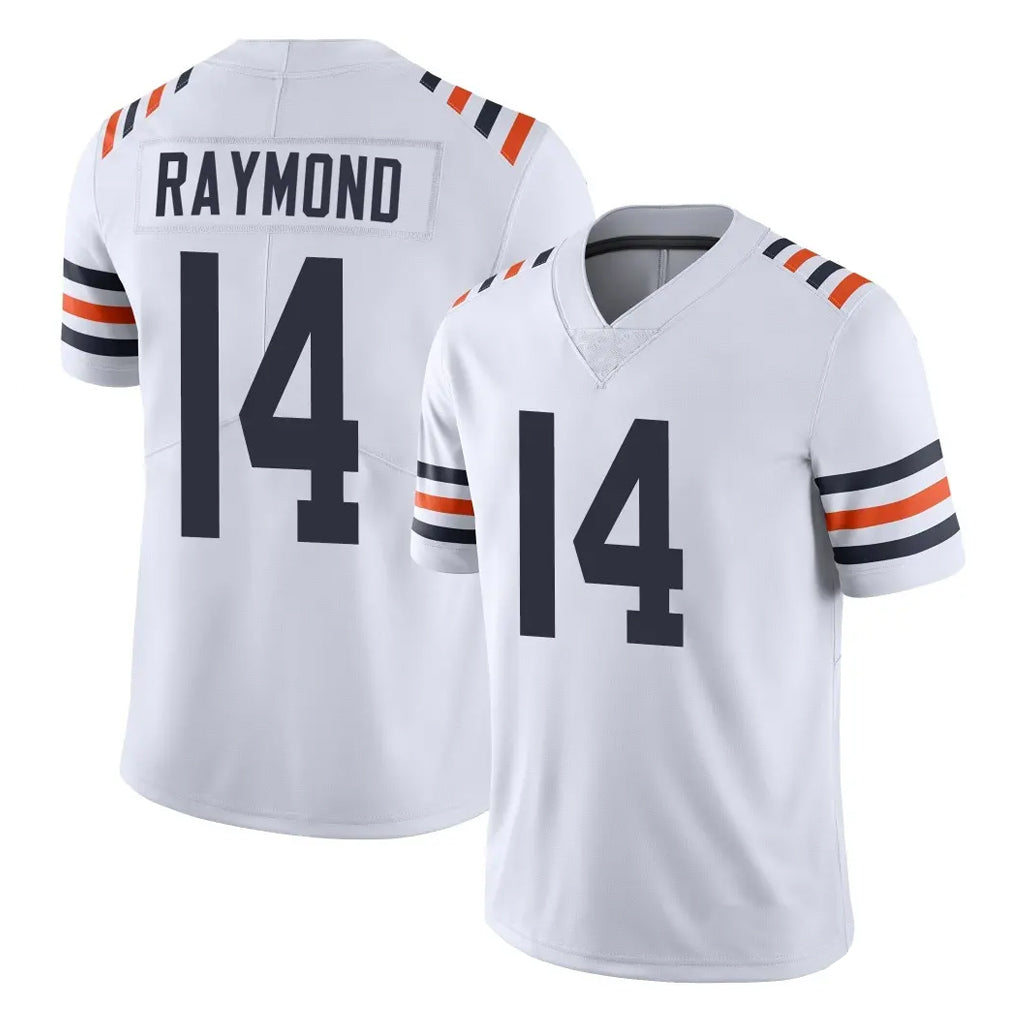 C.Bears #14 Kalif Raymond Player White Classic Vapor Limited Home Game Mdoa Stitched Jerseys