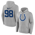 IN.Colts #98 Arden Key Player Gray Pullover Hoodies Limited Game Mdoa Stitched Jerseys