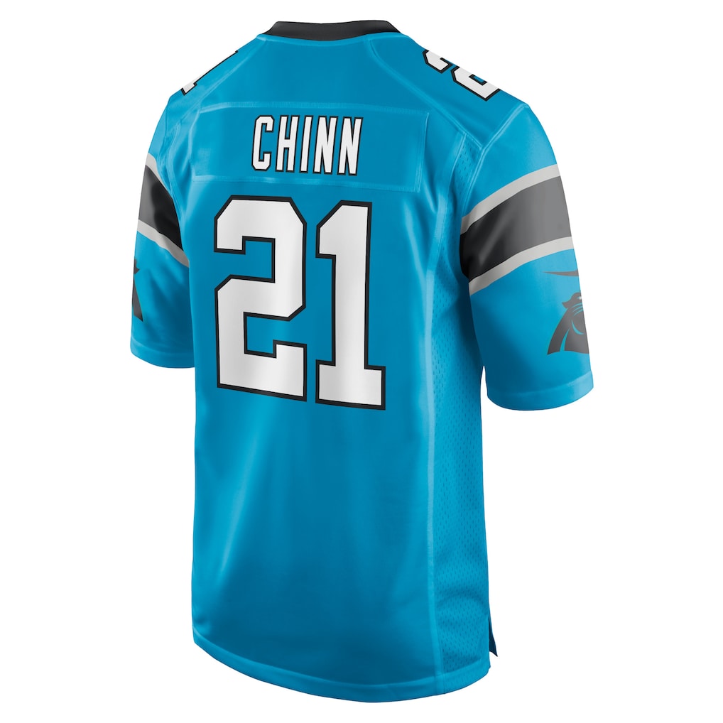 Mdoa C.Panthers #21 Jeremy Chinn Blue Game Jersey