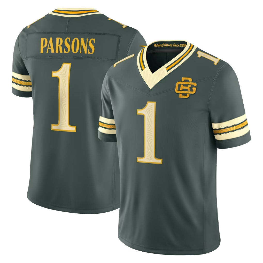 GB.Packers #1 Micah Parsons Player Green Limited 2026 Rivalries Collection Home Game Mdoa Stitched Jerseys
