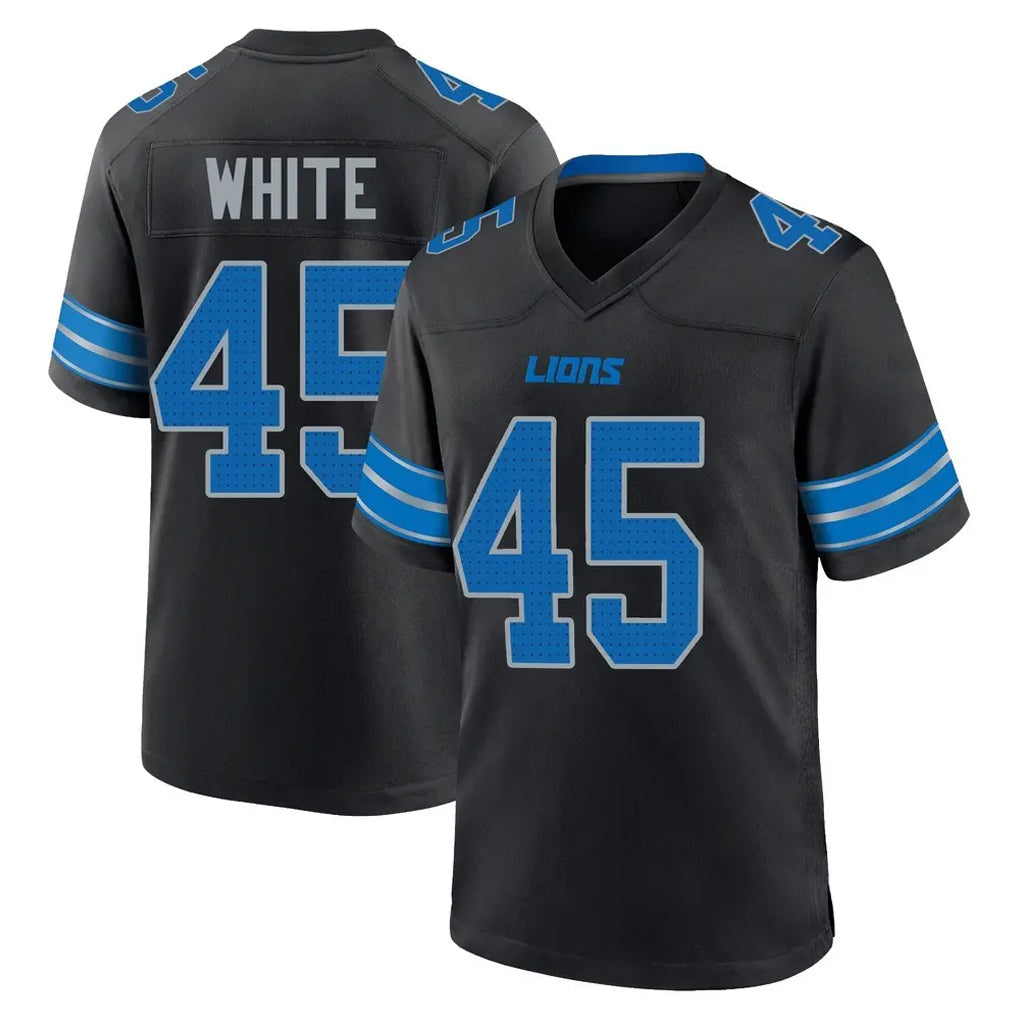 D.Lions #45 Devin White Player Black Alternate Home Game Mdoa Stitched Jerseys