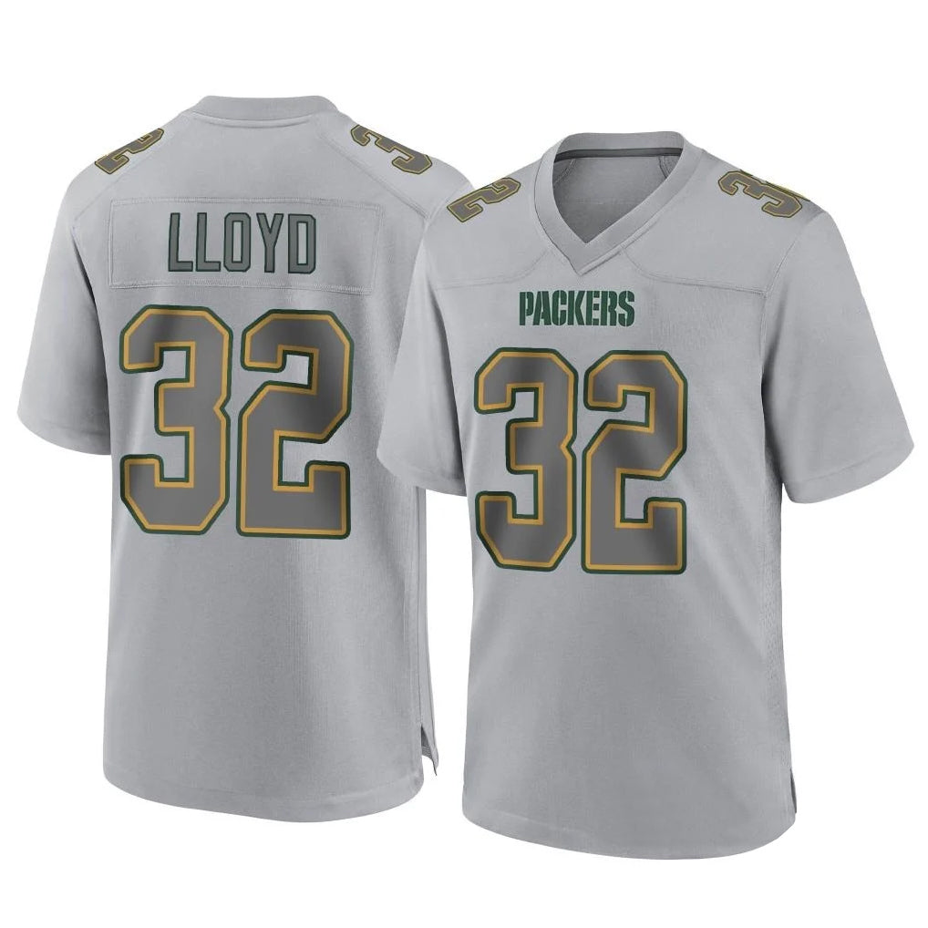 GB.Packers #32 MarShawn Lloyd Player Gray Atmosphere Fashion Home Game Mdoa Stitched Jerseys