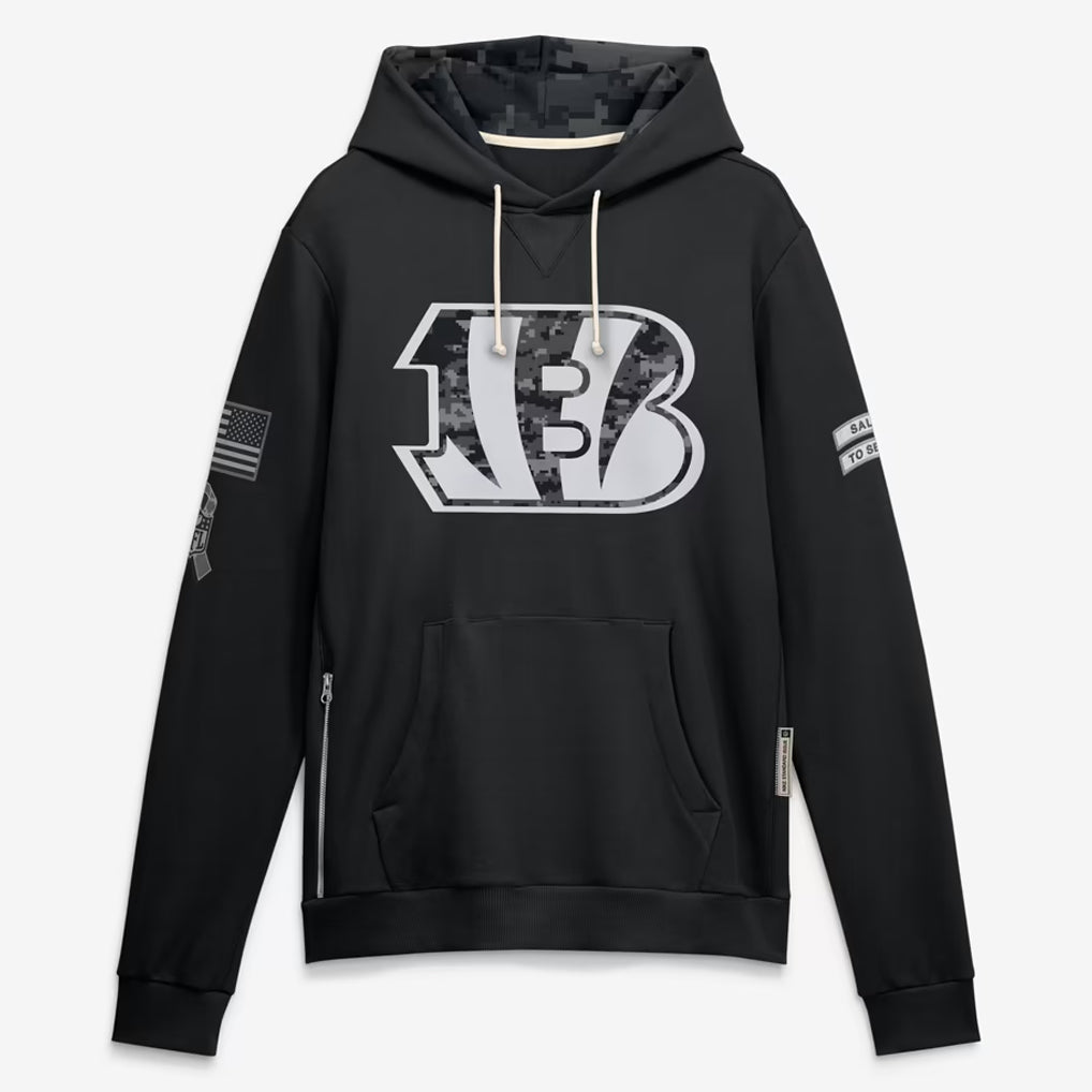 C.Bengals 2026 Black Logo Pullover Hoodies Limited Game Mdoa Stitched Jerseys