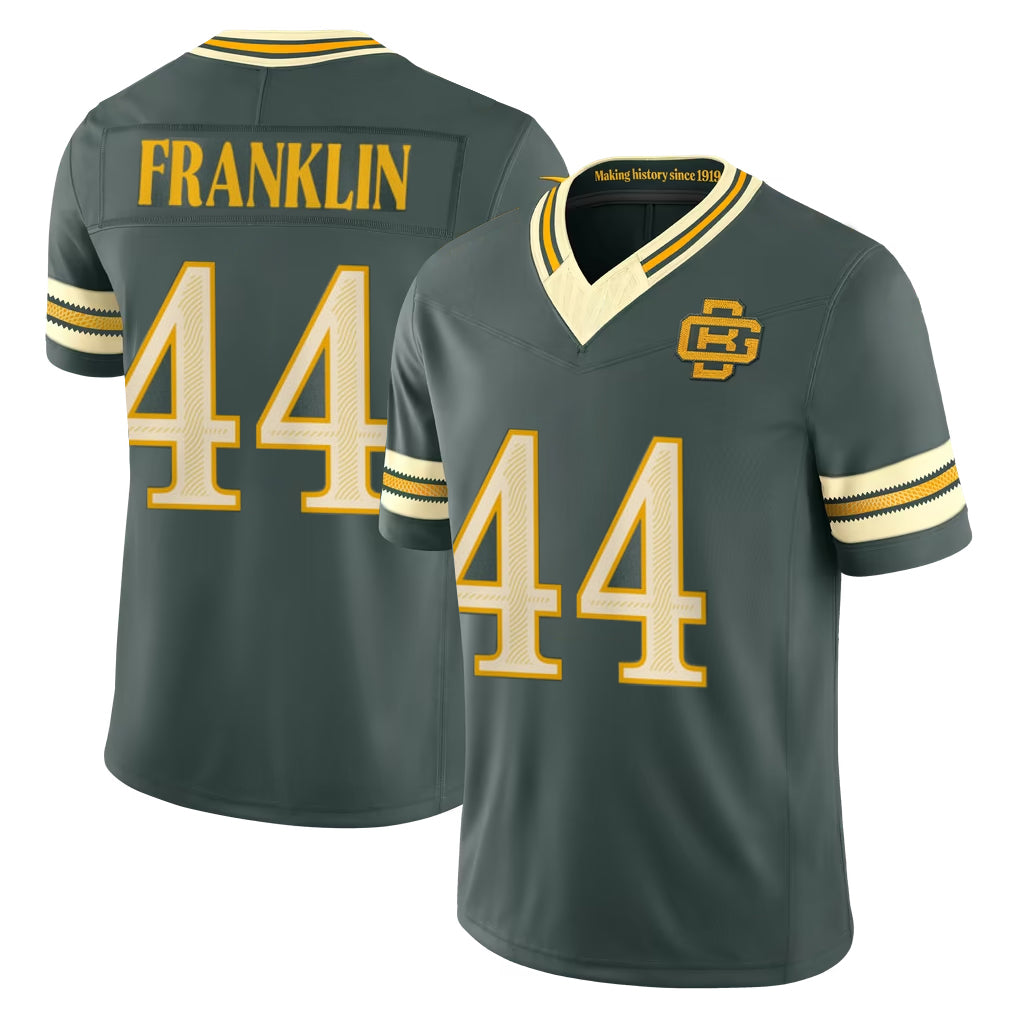 GB.Packers #44 Zaire Franklin Player Green Limited 2026 Rivalries Collection Home Game Mdoa Stitched Jerseys