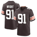 C.Browns #91 Alex Wright Player Brown Home Game Mdoa Stitched Jerseys