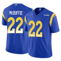 LA.Rams #22 Trent McDuffie Player Royal Limited Vapor F.U.S.E. Home Game Mdoa Stitched Jerseys