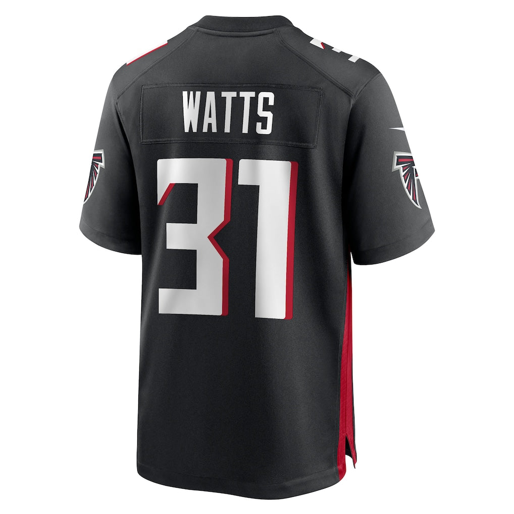 Mdoa A.Falcons #31 Xavier Watts Black Team Game Jersey