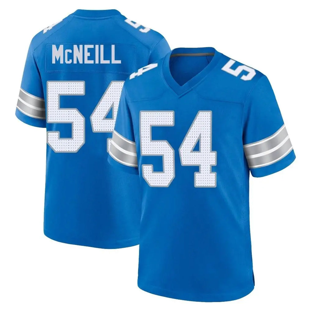 D.Lions #54 Alim McNeill Player Blue Alternate Home Game Mdoa Stitched Jerseys