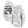 D.Broncos #29 Ja'Quan McMillian Player Arctic Camo Salute to Service Hoodies Limited Game Mdoa Stitched Jerseys